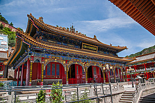 山西忻州市五台山白云寺寺院