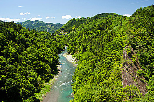 河,日本,亚洲