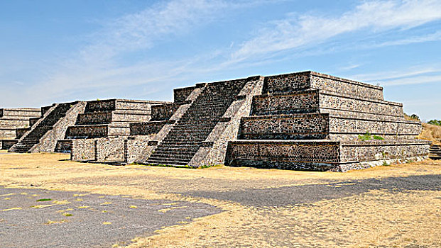 金字塔,广场,世界遗产,遗迹,特奥蒂瓦坎,墨西哥,北美
