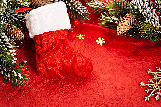 圣诞树装饰,红色,纸