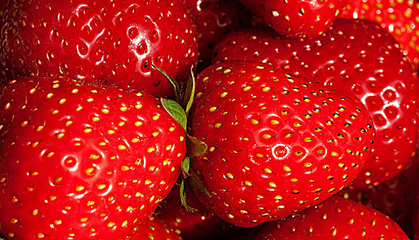 背景,甘美,成熟,红色,草莓