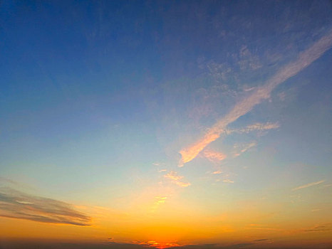 彩霞天空,天空云海