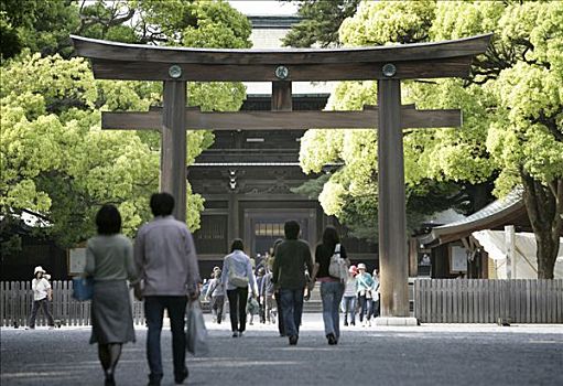 明治神宫,东京,日本,亚洲