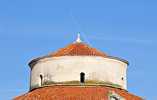 特写,圆顶,教堂,扎达尔,达尔马提亚,克罗地亚,欧洲