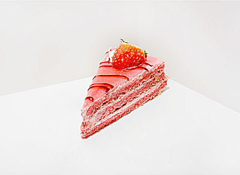 蛋糕块,草莓