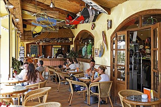 小酒馆,动作,哥斯达黎加,富埃特文图拉岛,加纳利群岛