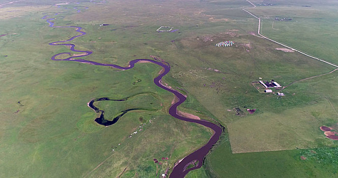 内蒙古呼伦贝尔,天下第一曲水,莫日格勒河