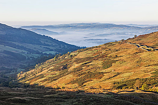 英格兰,坎布里亚,湖区,风景,温德米尔