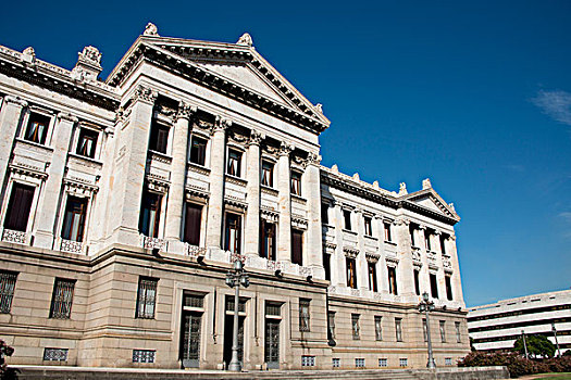 乌拉圭,蒙得维的亚,历史,总部,议会,国家,纪念建筑,户外,大幅,尺寸