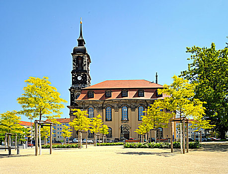 教堂,德累斯顿,萨克森,德国,欧洲