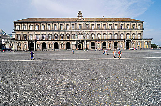 邸宅,皇宫,博物馆,广场,那不勒斯,坎帕尼亚区,意大利,欧洲