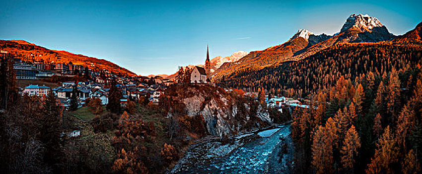 风景,恩加丁,瑞士