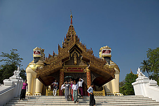 大金塔,大金寺,镀金,佛塔,仰光,缅甸