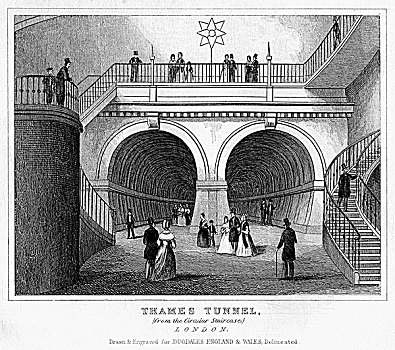 泰晤士河,隧道,伦敦,19世纪