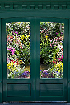 门,内景,花园,宝翠花园,不列颠哥伦比亚省,加拿大