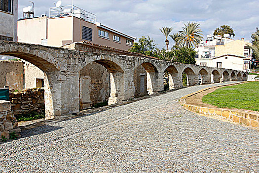 历史,水道,街道,尼科西亚,塞浦路斯,欧洲