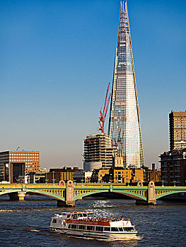英格兰,伦敦,碎片,风景,千禧桥