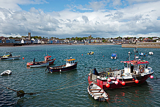 渔船,港口,北爱尔兰,英国,欧洲
