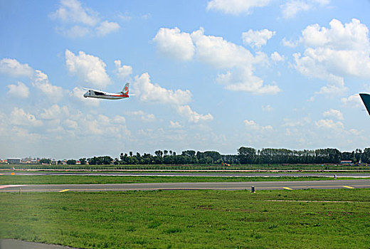 机场,起飞,空中