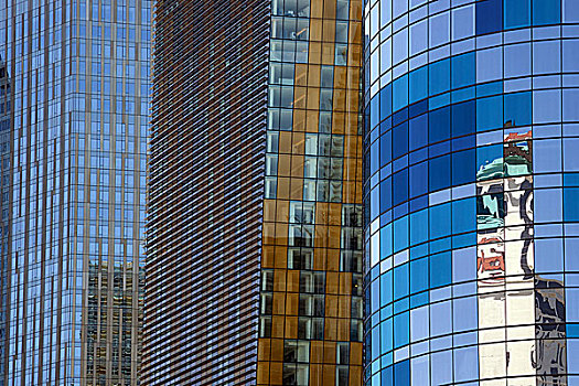 玻璃,建筑,反射,拉斯维加斯,内华达,美国,北美