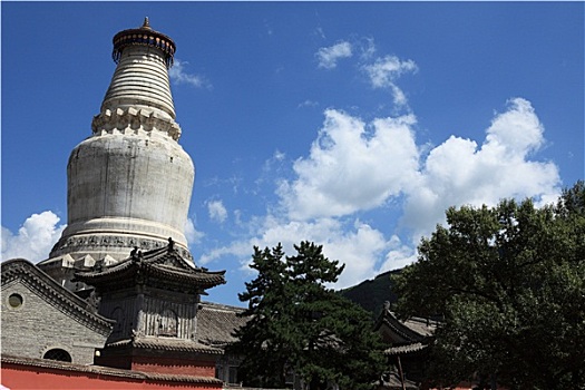 佛塔,五台山,中国