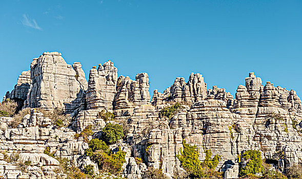 岩石构造,石灰石,自然保护区,安提奎尔,省,马拉加,安达卢西亚,西班牙,欧洲