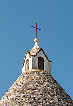 锥形,屋顶,教堂,阿贝罗贝洛,阿普利亚区,意大利,欧洲