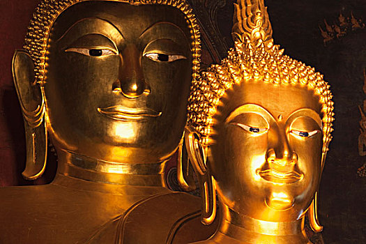 泰国,曼谷,寺院,佛像,头部