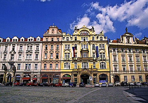 巴洛克,老城广场,布拉格,捷克共和国