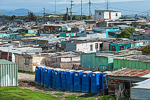 排,公共厕所,城镇,开普敦,西海角,南非,非洲
