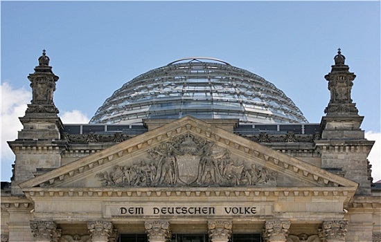 德国国会大厦,特写,穹顶