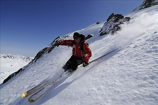 滑雪,提洛尔,奥地利,欧洲