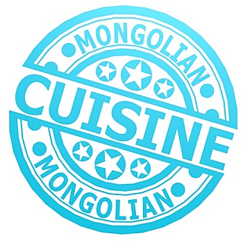 蒙古,食物,图章
