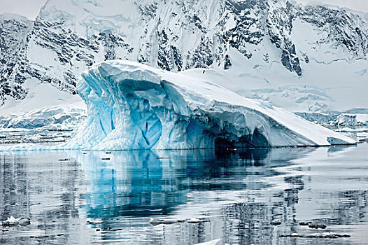 冰层,天堂湾,南极半岛,南极