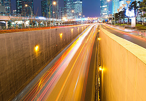 汽车,交通,夜晚,模糊,动感