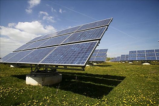 太阳能电池,最大,太阳能,车站,巴伐利亚,德国