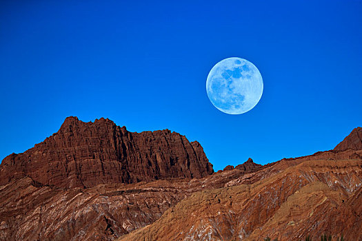 沙漠月亮图片大全图片