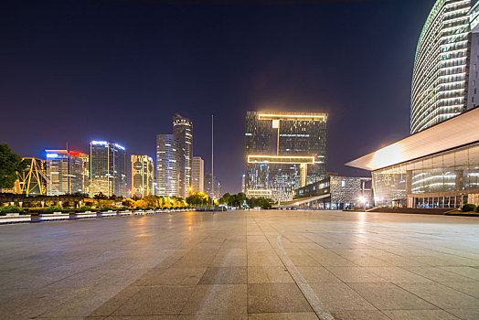 杭州钱江新城,城市夜景