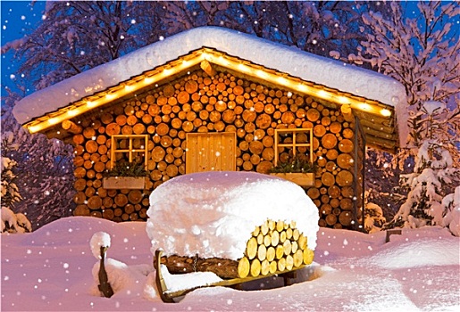 雪屋,冬天,圣诞节