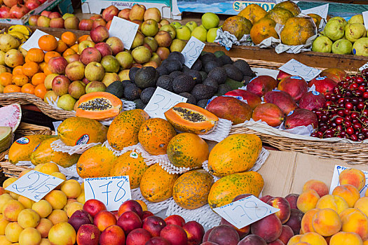 新鲜,外来水果,市场,马德拉岛,岛屿,葡萄牙