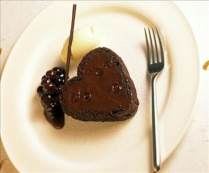 心形,黑森林蛋糕,情人节