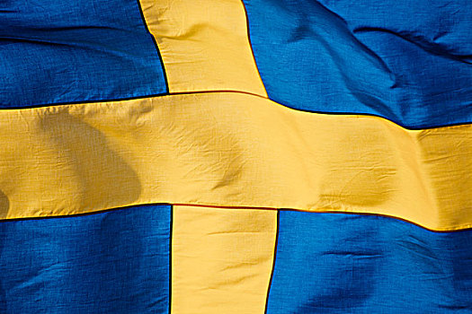 瑞典,旗帜,特写