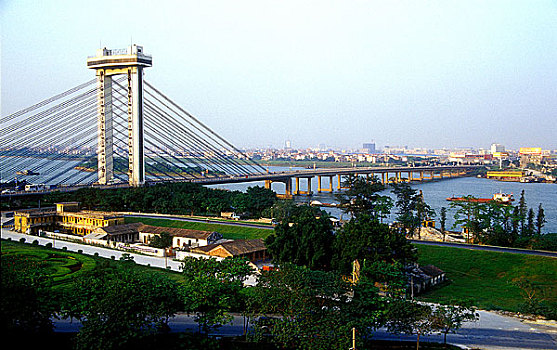 西樵大桥,现代建筑,2003-08摄