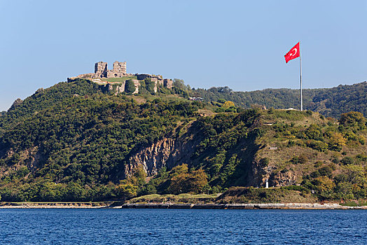 风景,博斯普鲁斯海峡,城堡,伊斯坦布尔,亚洲,省,土耳其