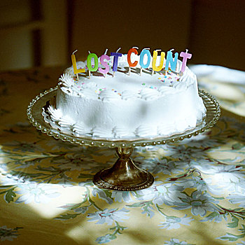 生日,蛋糕,蜡烛,拼写,迷失,计算
