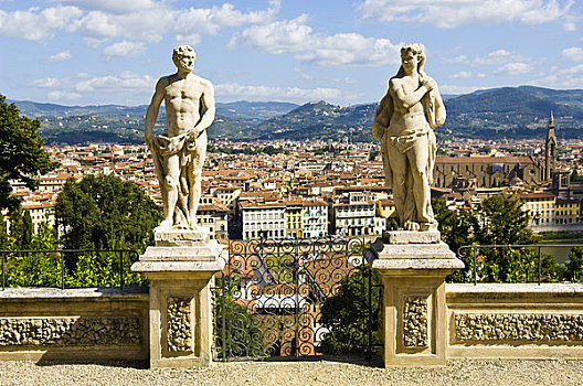 雕塑,花园,佛罗伦萨,托斯卡纳,意大利