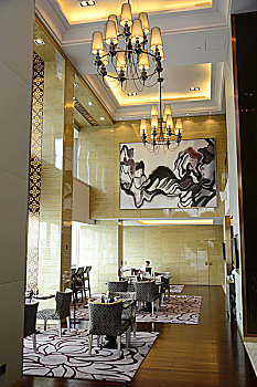 广州圣丰索菲特大酒店内的豪华装饰,广东广州天河区