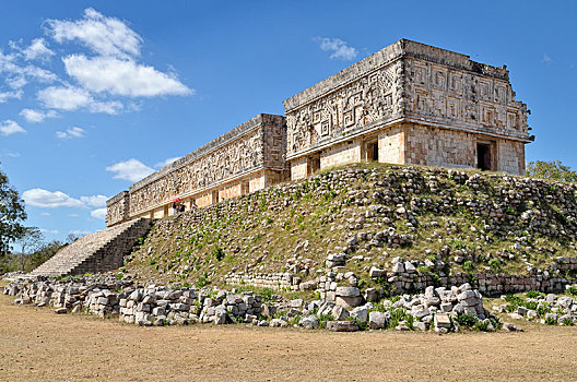 宫殿,玛雅,城市,乌斯马尔,尤卡坦半岛,墨西哥,中美洲
