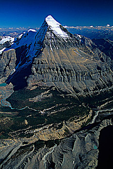俯视,罗布森山,加拿大,落矶山,不列颠哥伦比亚省