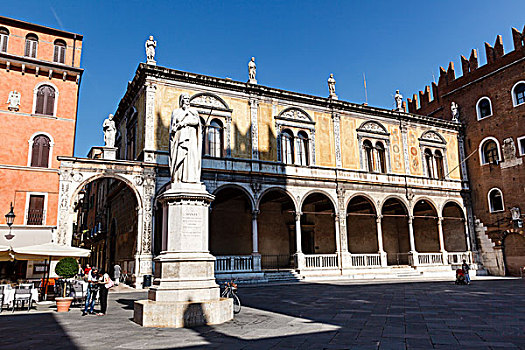 雕塑,广场,维罗纳,威尼托,意大利